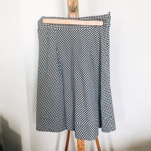 H&M Black/White Small Checker Skirt